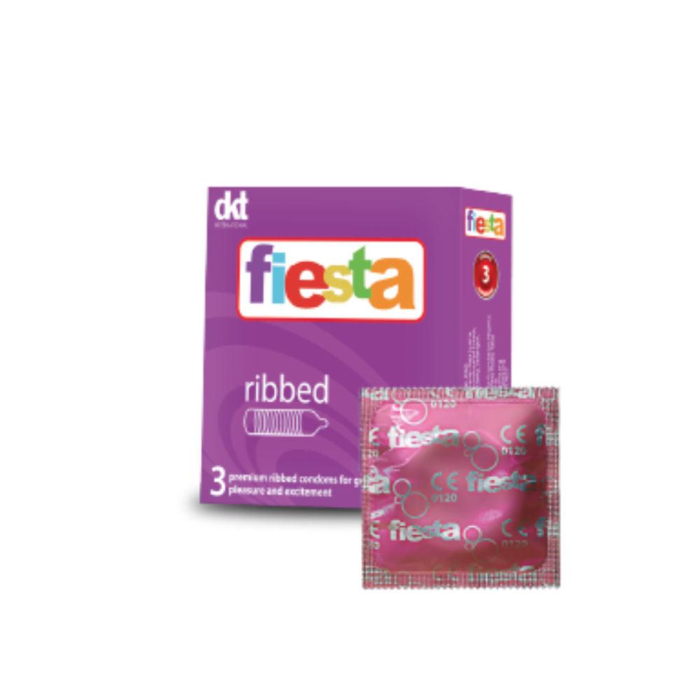 Fiesta Ribbed Condom